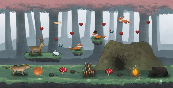 Red Fox and the Four Seasons - Design My Forest screenshot 2