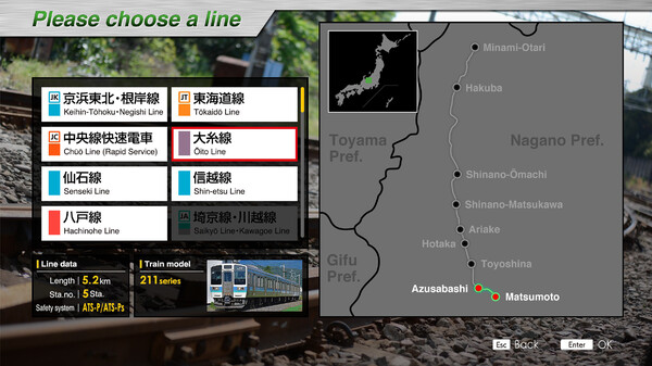 Screenshot z JR EAST Train Simulator