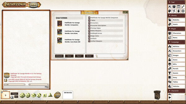 Fantasy Grounds - Pathfinder(R) for Savage Worlds Companion