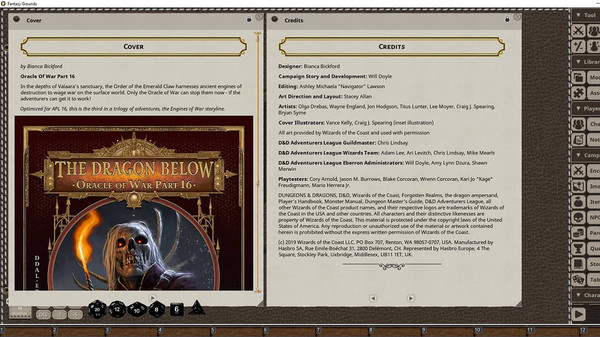 Fantasy Grounds - D&D Adventurers League EB-16 The Dragon Below
