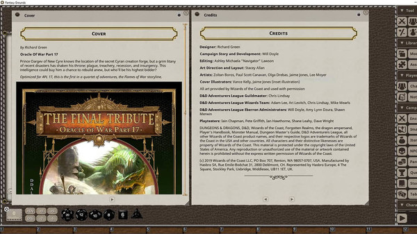 Fantasy Grounds - D&D Adventurers League EB-17 The Final Tribute