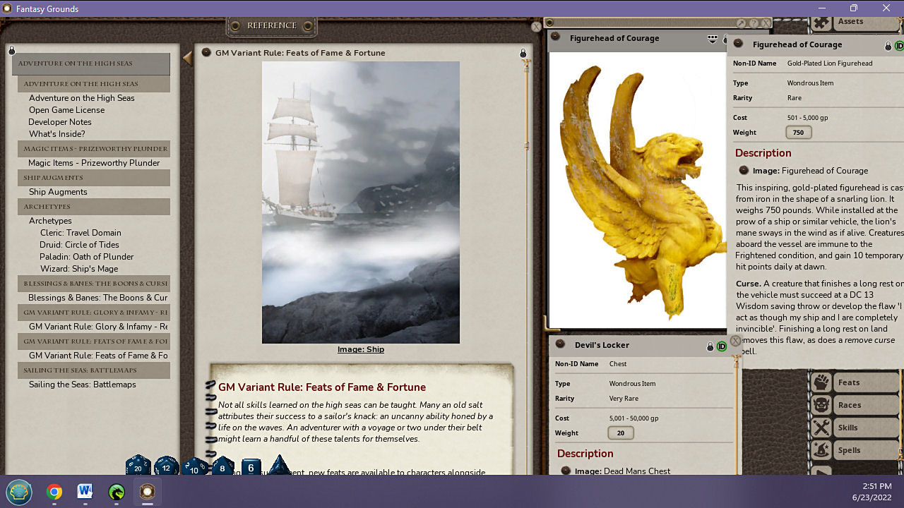 Fantasy Grounds - Adventure on the High Seas Featured Screenshot #1
