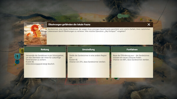 Rebel Inc: Escalation - Sand & Secrets Screenshot 2