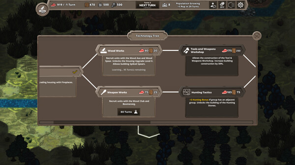 Screenshot z Jurassic Clans