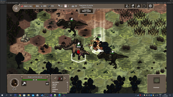 Screenshot z Jurassic Clans