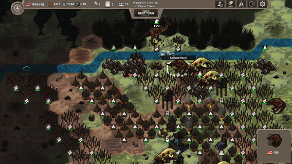 Screenshot z Jurassic Clans
