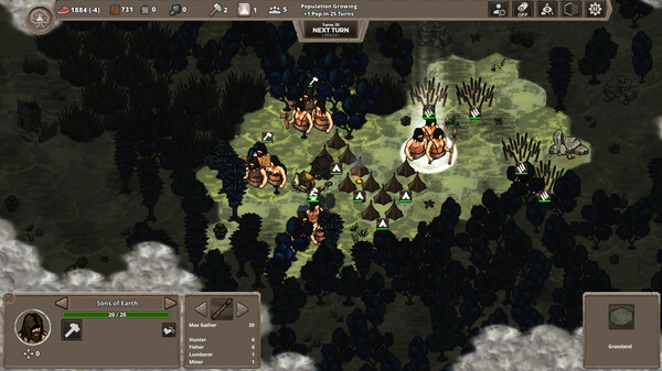 Screenshot z Jurassic Clans