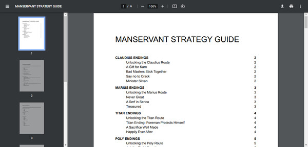 Screenshot z ManServant - Strategy Guide Screenshot z ManServant - Strategy Guide