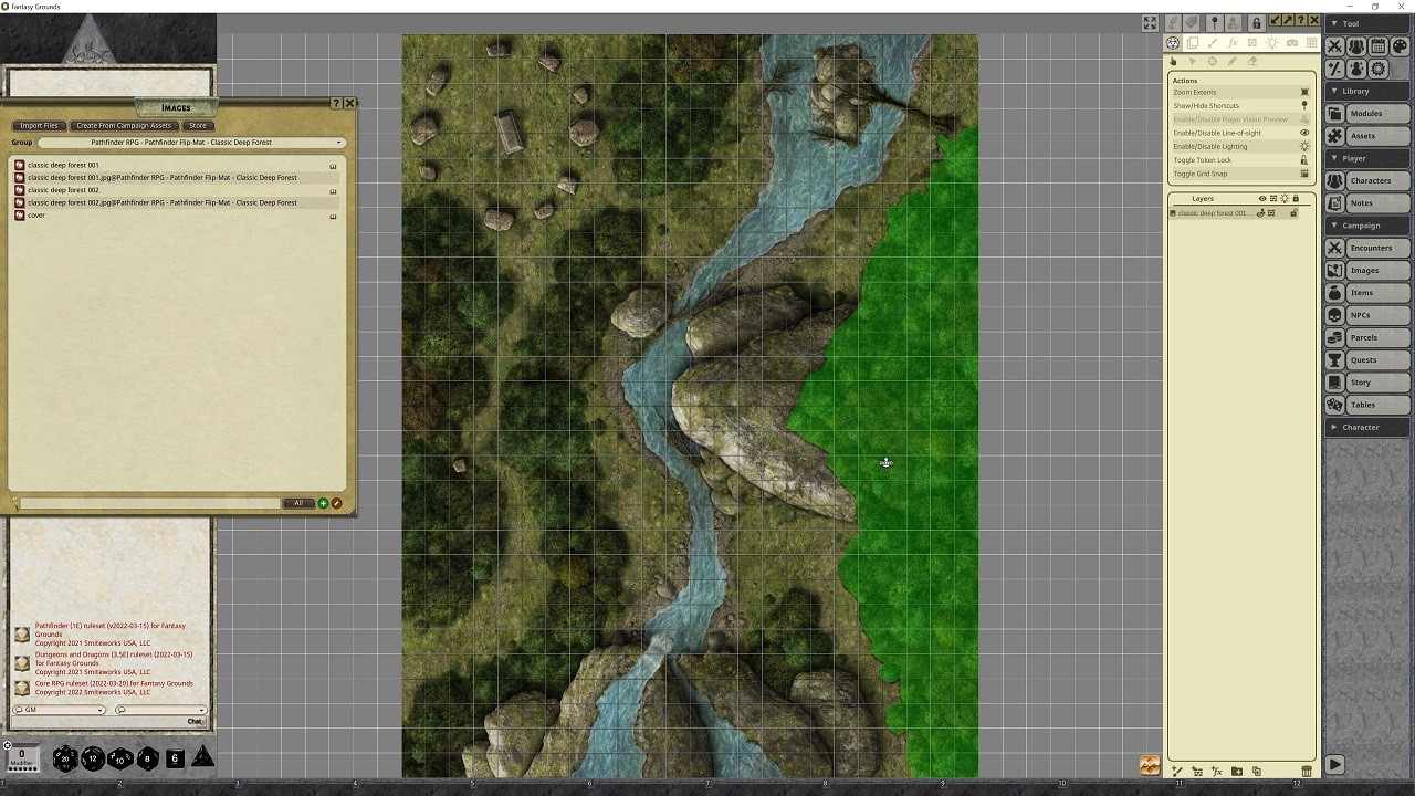 Fantasy Grounds - Pathfinder RPG - Pathfinder Flip-Mat - Classic Deep Forestのスクリーンショット 1