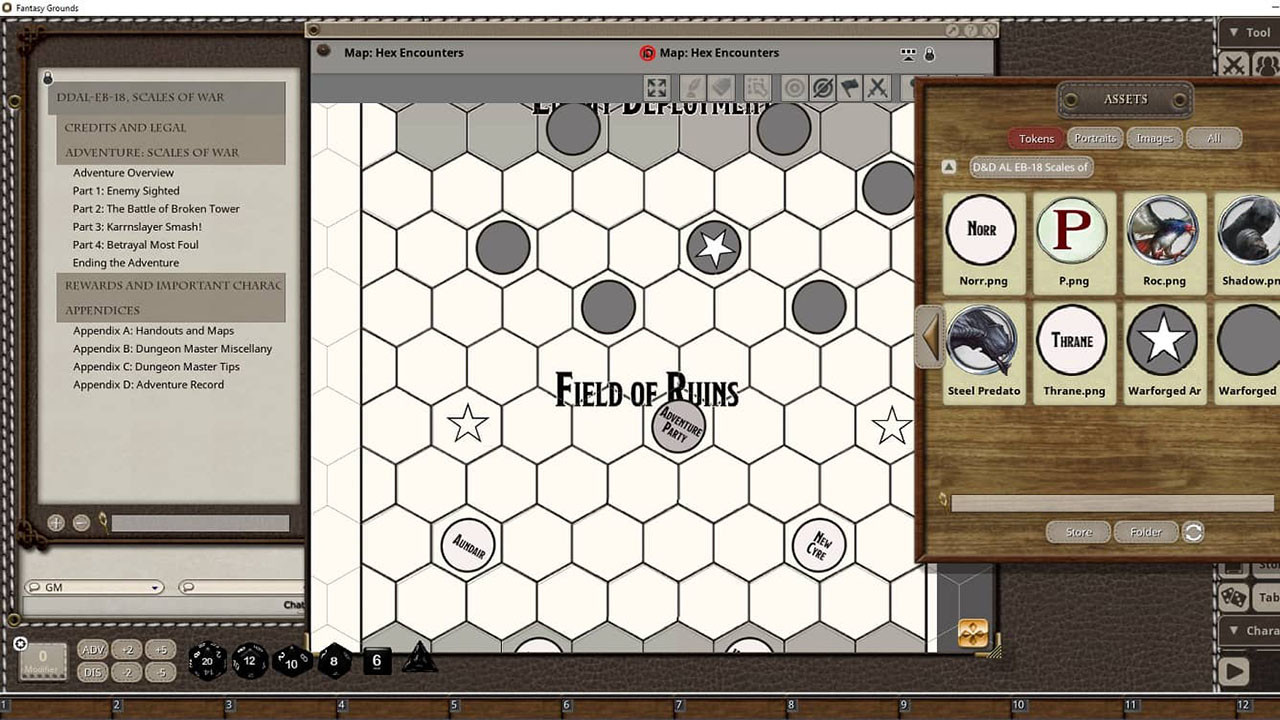 Fantasy Grounds - D&D Adventurers League EB-18 Scales of War Featured Screenshot #1