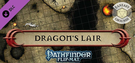 Fantasy Grounds - Pathfinder RPG - Pathfinder Flip-Mat - Classic Dragon's Lair Header Image