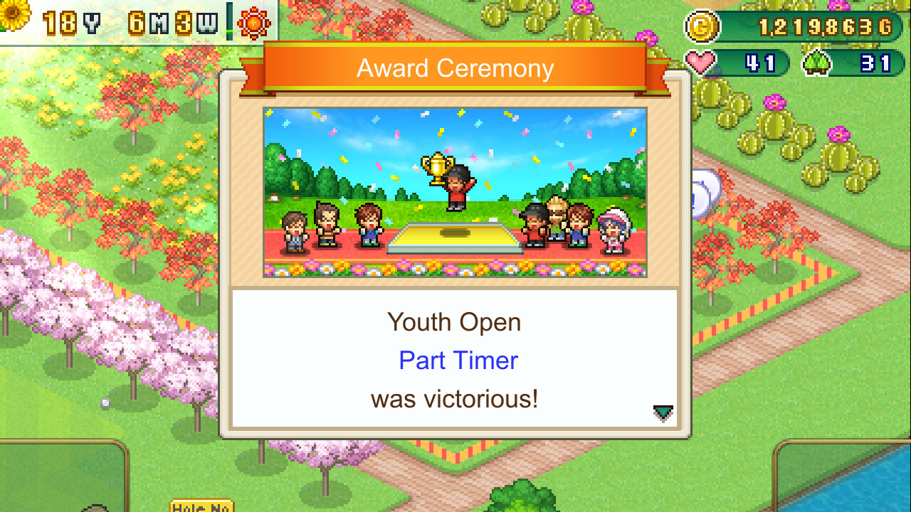#4. Forest Golf Planner (Steam) By: Kairosoft Co.,Ltd
