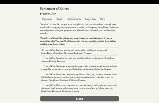 Vampire: The Masquerade — Parliament of Knives — What Stares Back