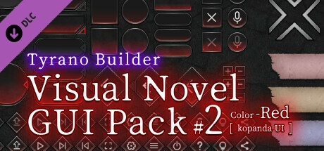 Tyrano Builder - Visual Novel GUI Pack #2 Color-Red [kopanda UI] banner image