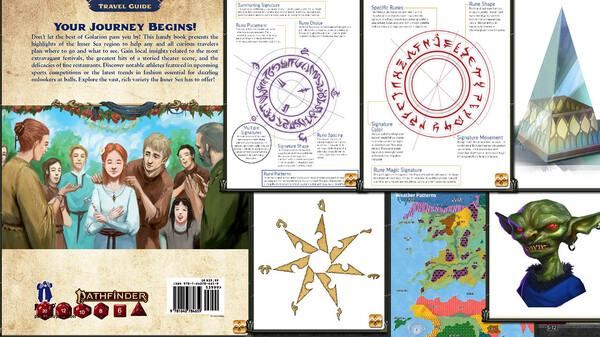 Screenshot z Fantasy Grounds - Pathfinder 2 RPG - Lost Omens: Travel Guide