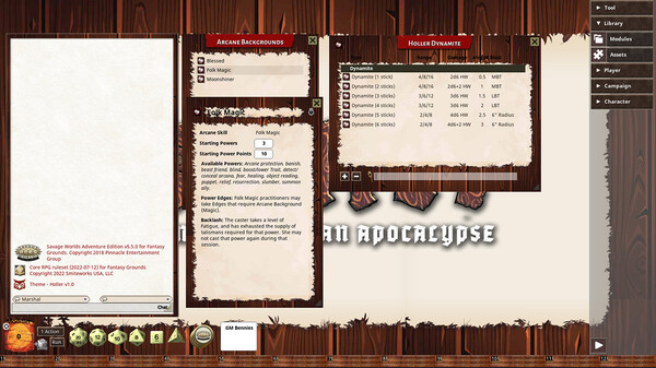 Fantasy Grounds - Holler: An Appalachian Apocalypse