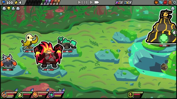 Screenshot z Kādomon: Hyper Auto Battlers