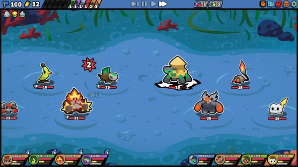 Screenshot z Kādomon: Hyper Auto Battlers