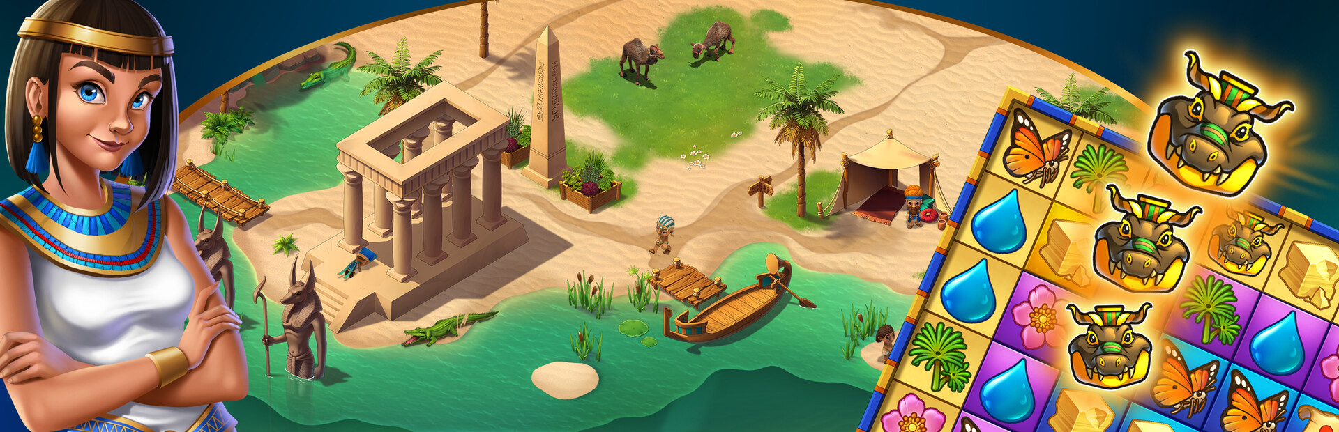 Legend of Egypt - Pharaohs Garden 2 - The sacred crocodile