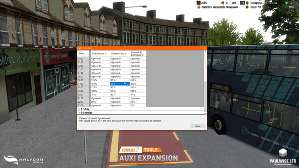 Screenshot z OMSI 2 Tools – AUXI Expansion