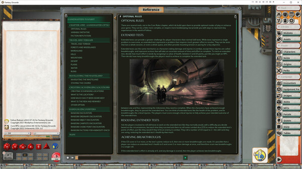 Fantasy Grounds - Fallout RPG - Gamemaster's Toolkit
