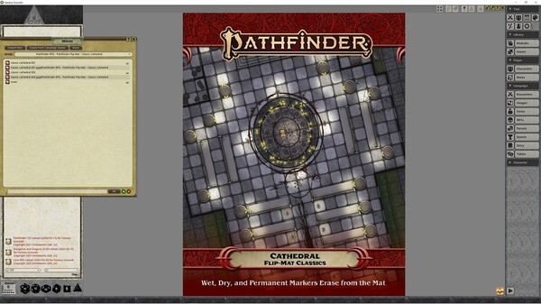 Fantasy Grounds - Pathfinder RPG - Pathfinder Flip-Mat - Classic Cathedral