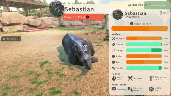 Screenshot z Zoo Simulator