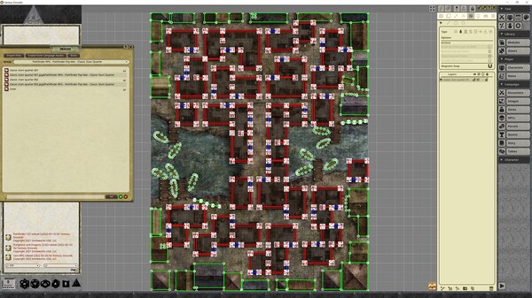 Fantasy Grounds - Pathfinder RPG - Pathfinder Flip-Mat - Classic Slum Quarter