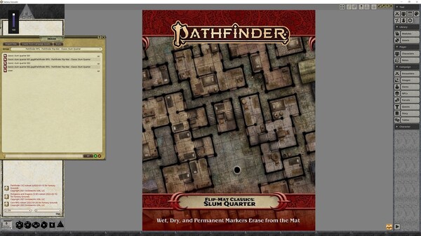 Fantasy Grounds - Pathfinder RPG - Pathfinder Flip-Mat - Classic Slum Quarter
