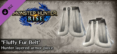 Monster Hunter Rise - "Fluffy Fur Belt" Hunter layered armor piece banner image