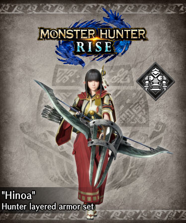 Monster Hunter Rise - "Hinoa" Hunter layered armor set