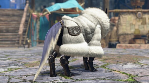 Monster Hunter Rise - "Canyne Fluffy Fur" Palamute layered armor set