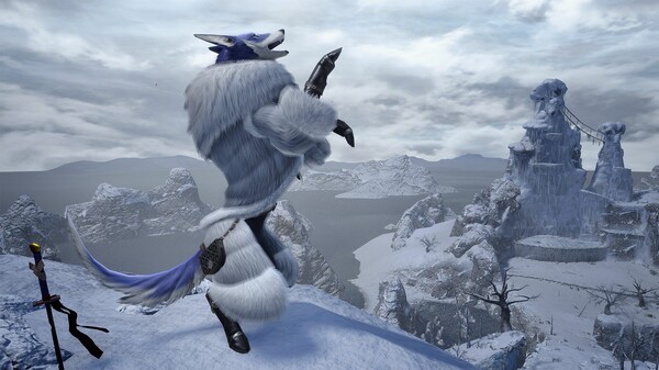 Monster Hunter Rise - "Canyne Fluffy Fur" Palamute layered armor set