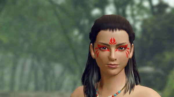 Monster Hunter Rise - "Mizutsune" face paint