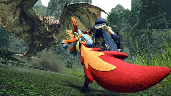 Monster Hunter Rise - "Stuffed Rathalos" Hunter layered weapon (Great Sword)