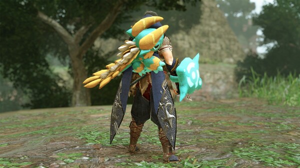 Monster Hunter Rise - Многослойное оружие охотника «Набитый Зиногр» (меч и щит) — скриншот 9