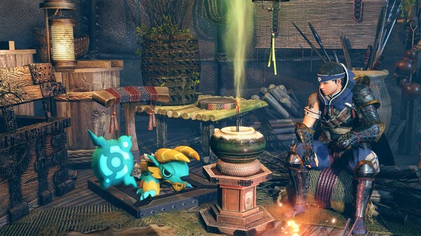 Monster Hunter Rise - "Stuffed Zinogre" Hunter layered weapon (Sword & Shield)