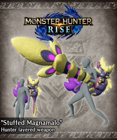 Monster Hunter Rise - &quot;Stuffed Magnamalo&quot; Hunter layered weapon (Gunlance)