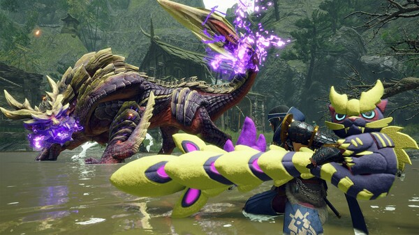 Monster Hunter Rise - "Stuffed Magnamalo" Hunter layered weapon (Gunlance)