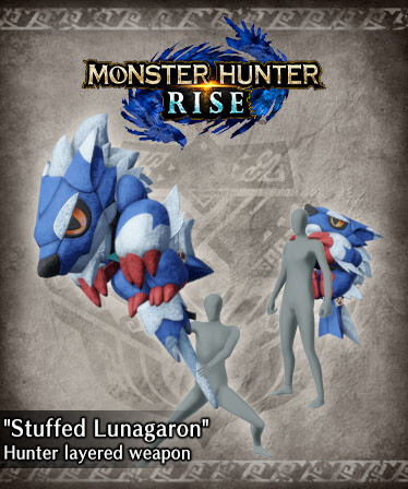 Monster Hunter Rise - &quot;Stuffed Lunagaron&quot; Hunter layered weapon (Switch Axe)