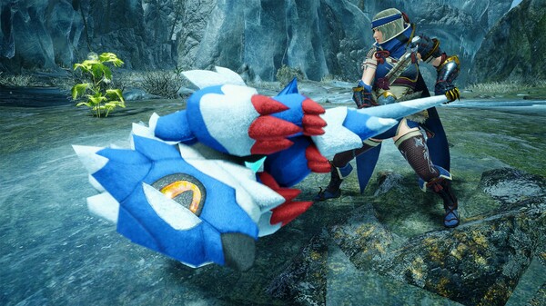 Monster Hunter Rise - "Stuffed Lunagaron" Hunter layered weapon (Switch Axe)