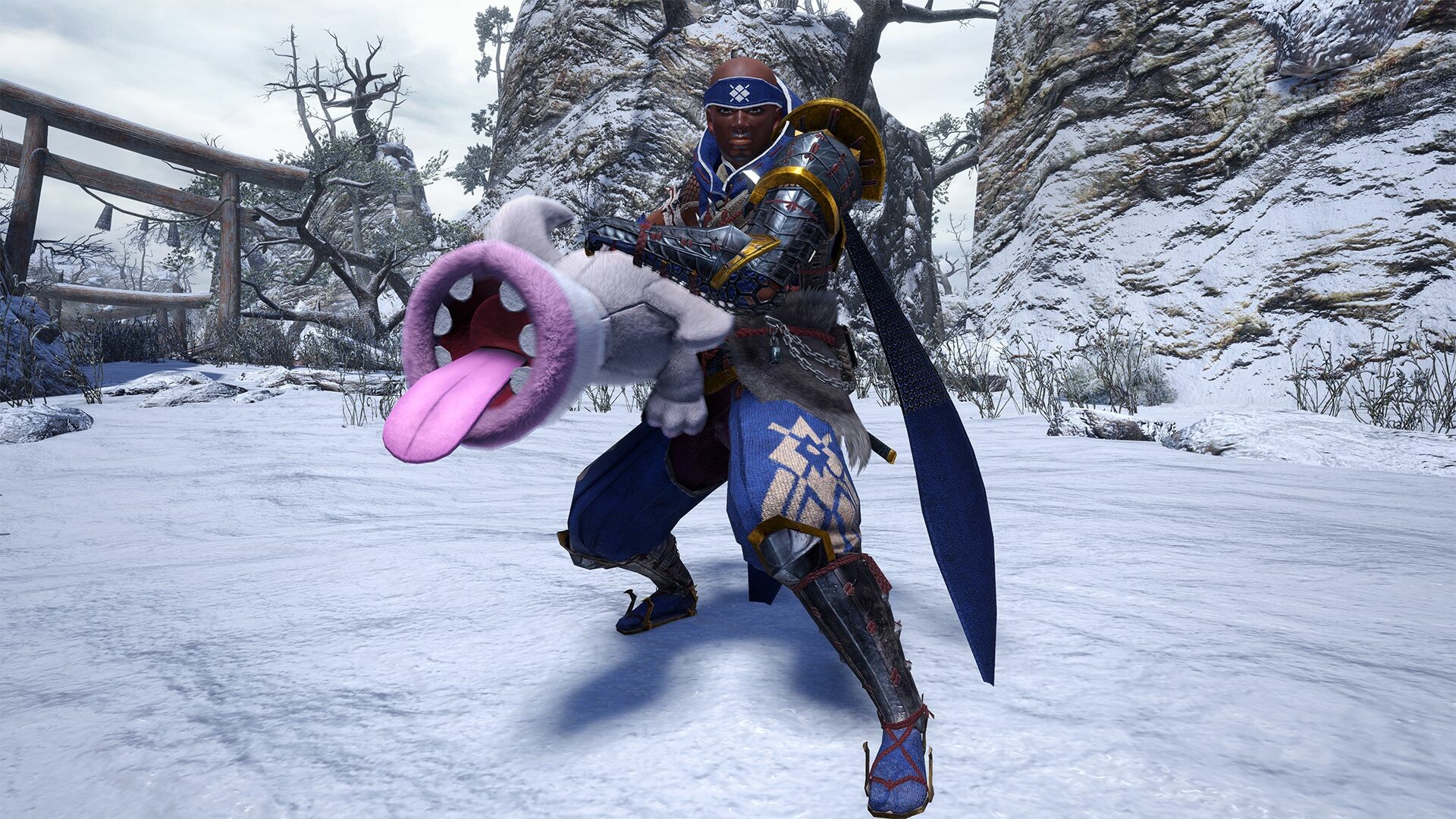 Monster Hunter Rise - "Stuffed Khezu" Hunter layered weapon (Light Bowgun) Featured Screenshot #1