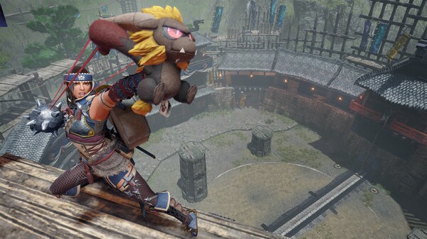 Monster Hunter Rise - "Stuffed Rajang" Hunter layered weapon (Bow)