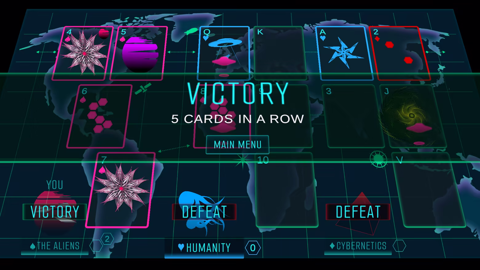 Player winning a Match