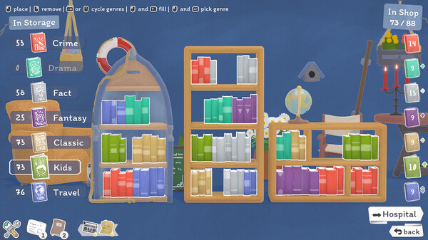 Screenshot z Tiny Bookshop Screenshot z Tiny Bookshop