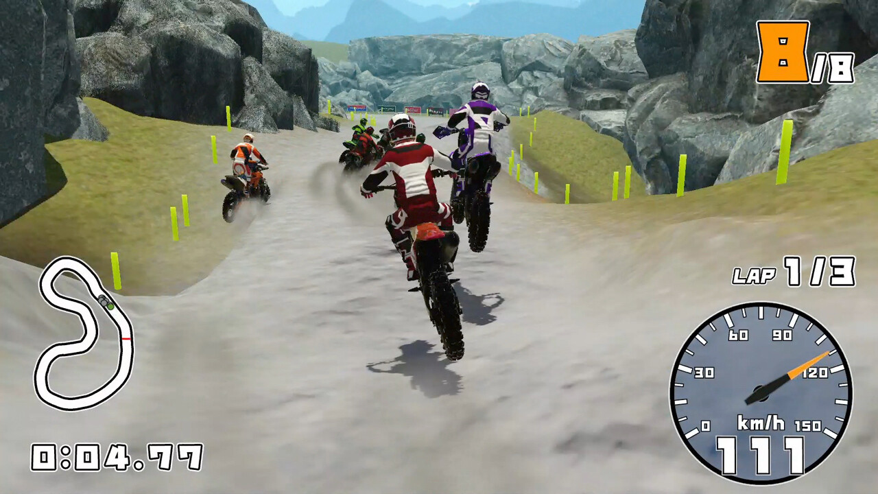 screenshot of エクストリームバイクX 1