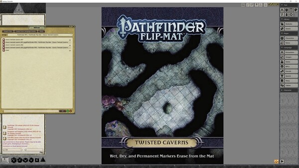 Fantasy Grounds - Pathfinder RPG - Pathfinder Flip-Mat - Classic Twisted Caverns