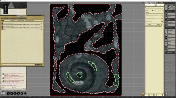 Fantasy Grounds - Pathfinder RPG - Pathfinder Flip-Mat - Classic Twisted Caverns