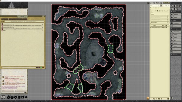 Fantasy Grounds - Pathfinder RPG - Pathfinder Flip-Mat - Classic Twisted Caverns