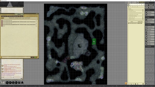 Fantasy Grounds - Pathfinder RPG - Pathfinder Flip-Mat - Classic Twisted Caverns